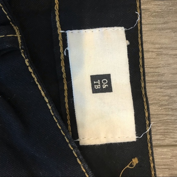 Dark Wash Distressed Jeans - Picture 4 of 8